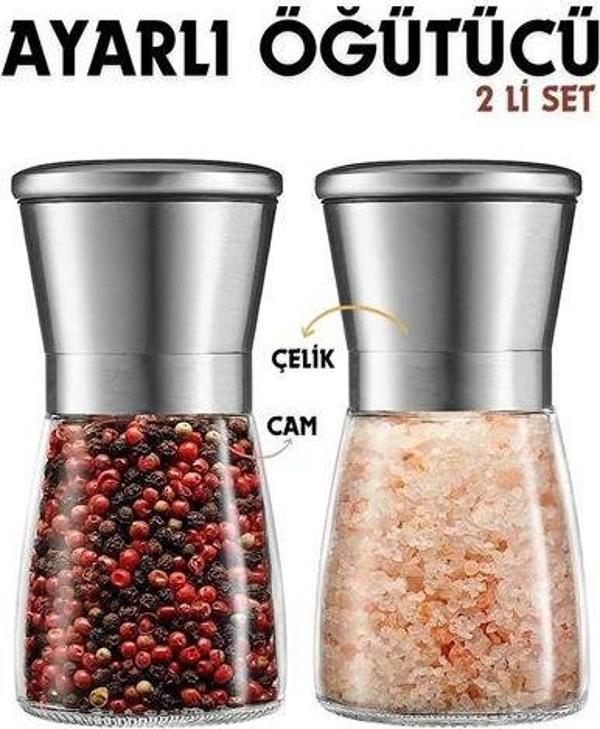 Findit 2 li Baharat Tuz Öğütücü Set Dees Dickerhoof Design - Image 1