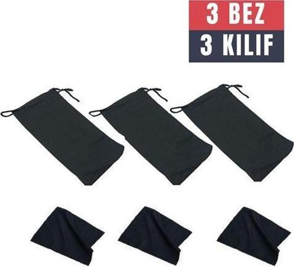 Findit 3 Adet Gözlük Kılıfı + Bez Seti - Image 1