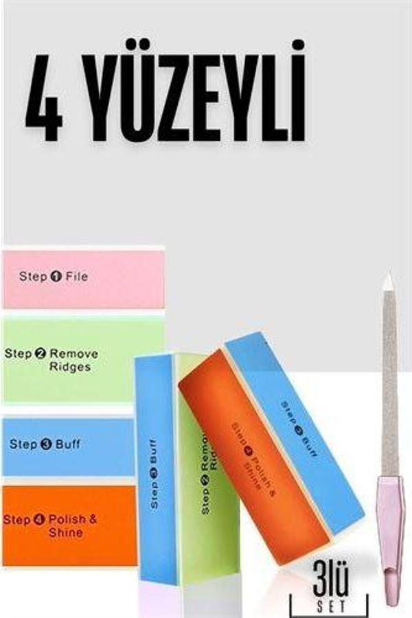 Findit 4 Yüzeyli Törpü ve Parlatma Blok Sünger 3 lü Set - Image 1