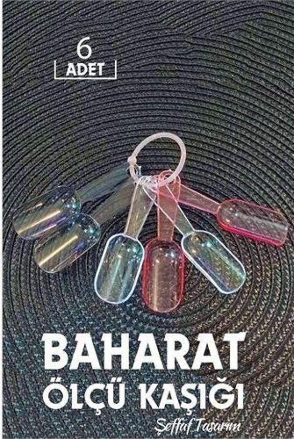 Findit 6 lı Şeffaf Baharat Kaşığı Camino Design - Image 1
