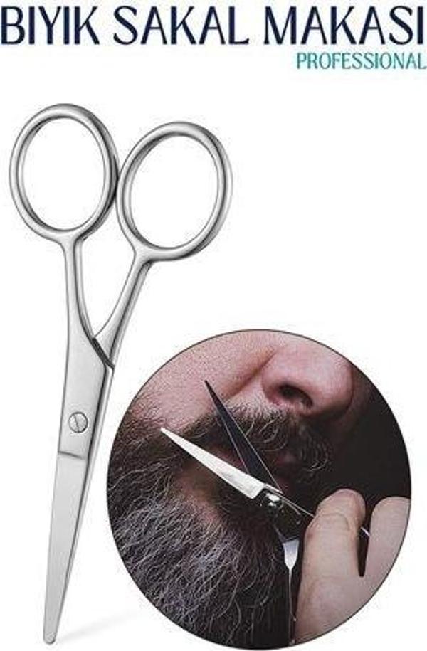 Findit Bıyık Sakal Düzeltme Makası 12 cm Biagio Bianchi Design - Image 1