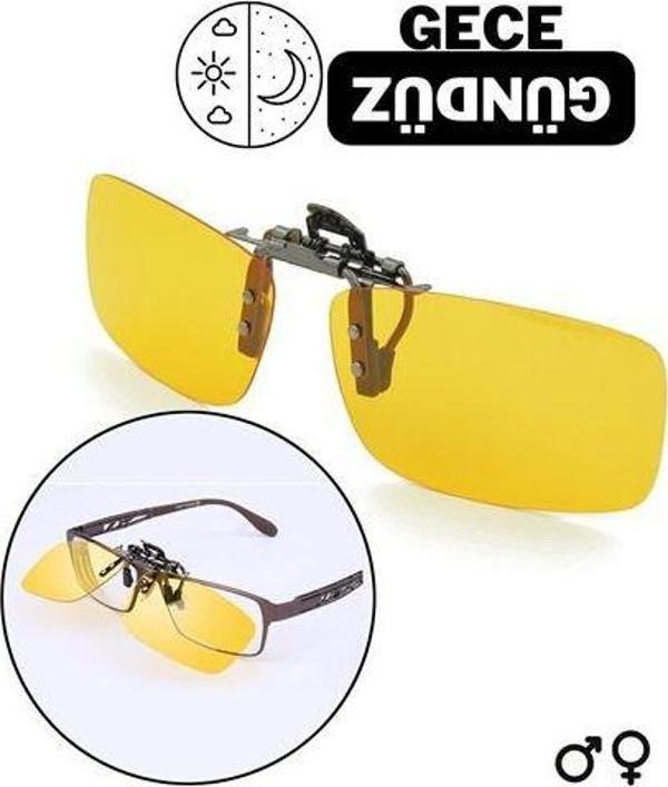 Findit Gece Gündüz Sürüş Gözlük İlavesi Clip-On Polarize - Image 1