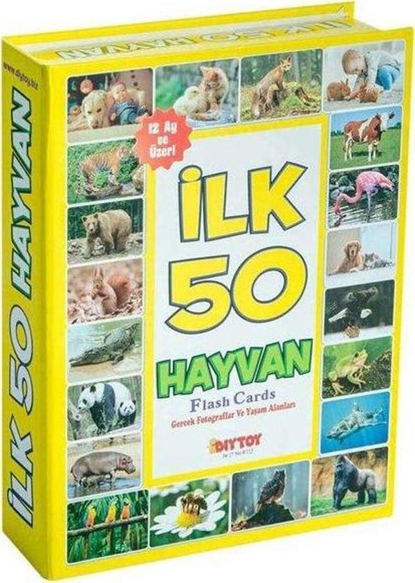 DiyToy İlk 50 Hayvan Hafıza Kartları - Image 1