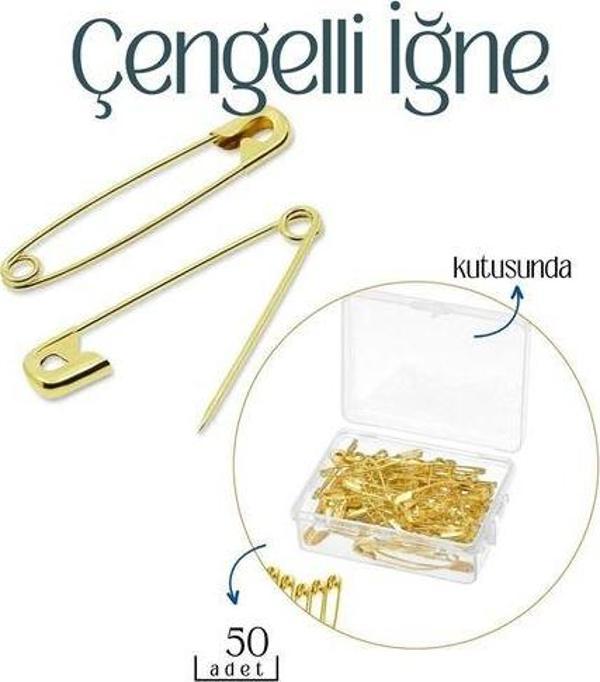 Findit Küçük Çengelli İğne 50 ADET Kutulu - Image 1