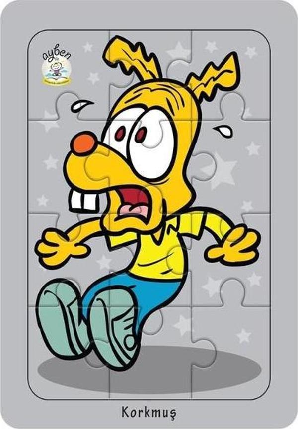 Aybino 12 Parça Korkmuş Duygu Puzzle  - Image 1