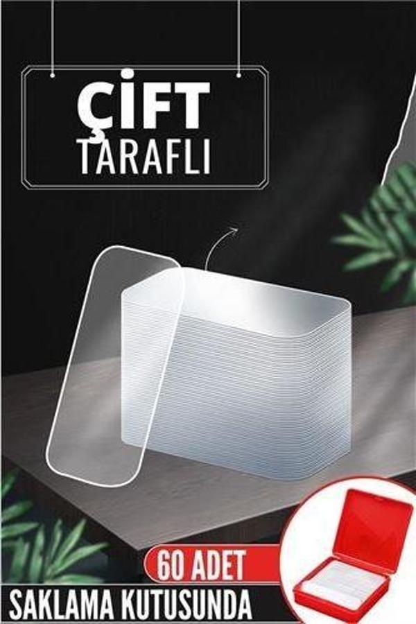 Findit Pvc Nano Çift Taraflı Yapıştırıcı 60 ADET Sonsuz Alanda Kullanım - Image 1