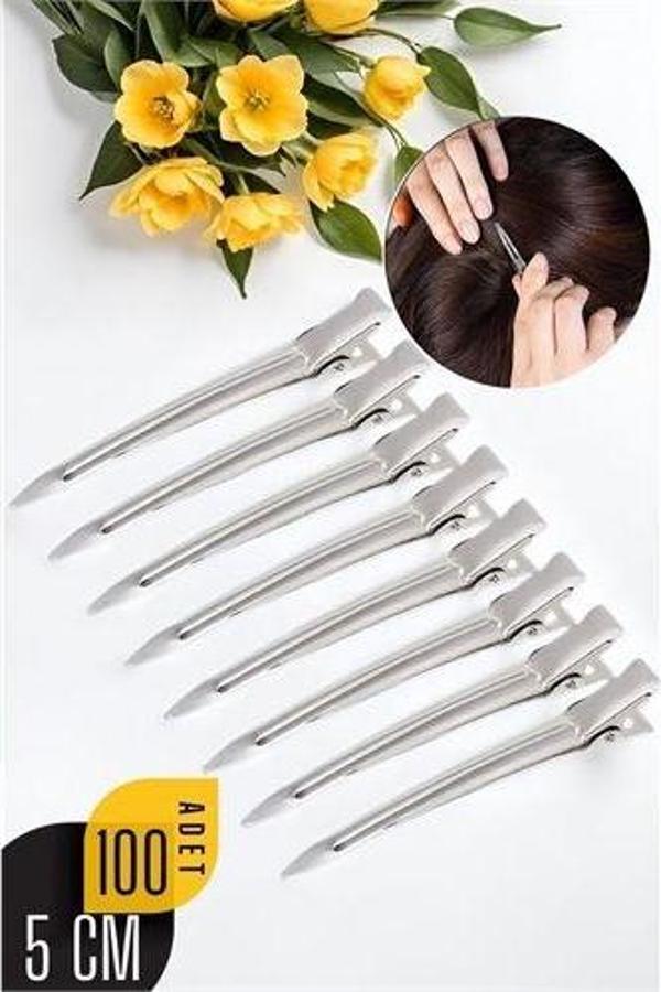 Findit Saç Klipsi Metal Toka 100 Adet Design - Image 1