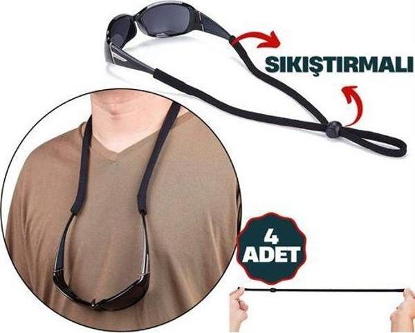 Findit Savino 4 Adet Ayarlanabilir Sıkıştırmalı Gözlük İpi - Image 1
