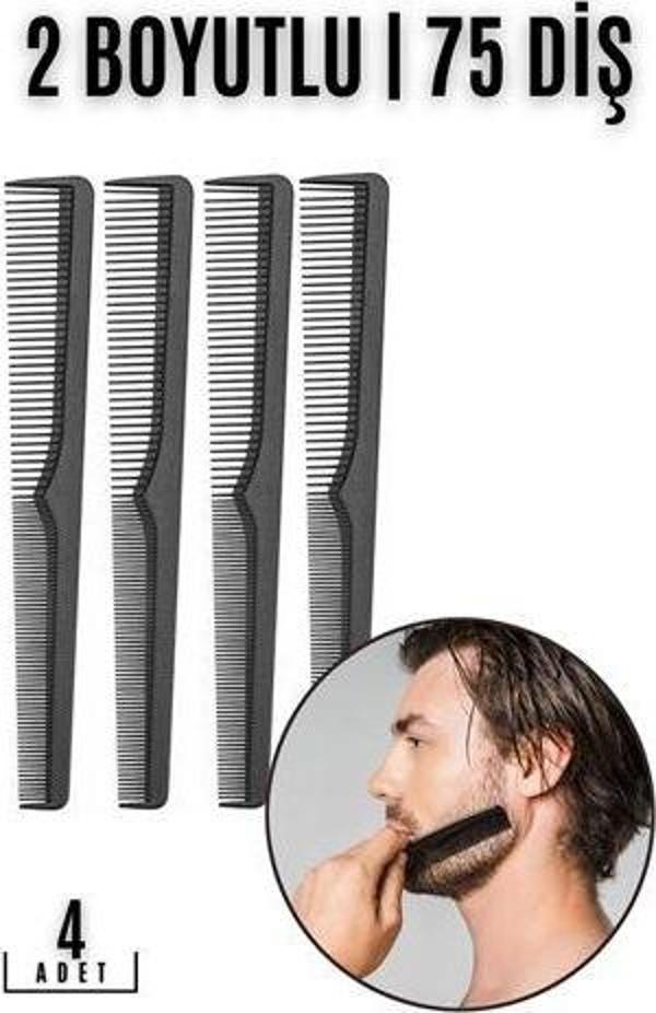 Findit Sakal Bıyık Saç Tarağı 4 lü SET Jess Design - Image 1