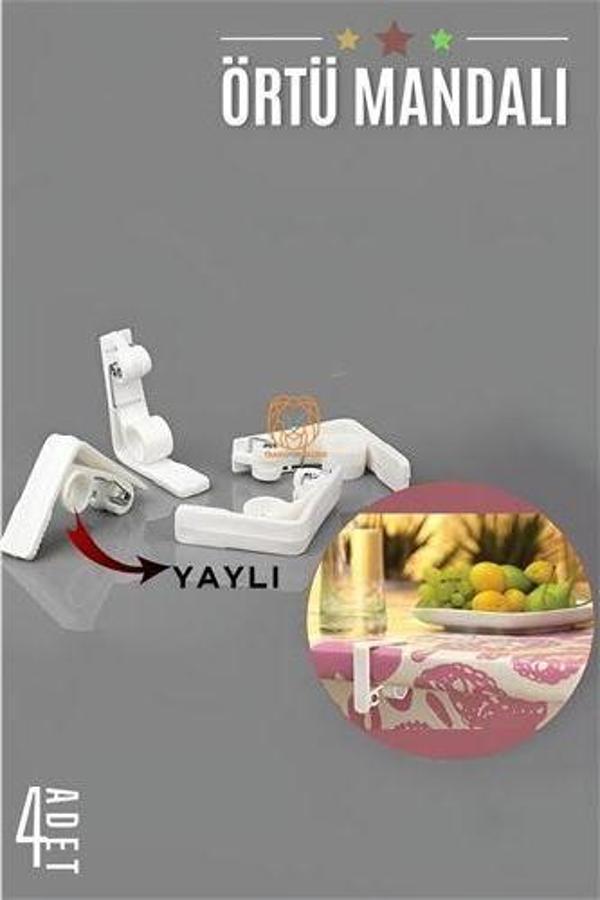 Findit Yaylı Masa Örtüsü Mandalı 4 ADET - Image 1