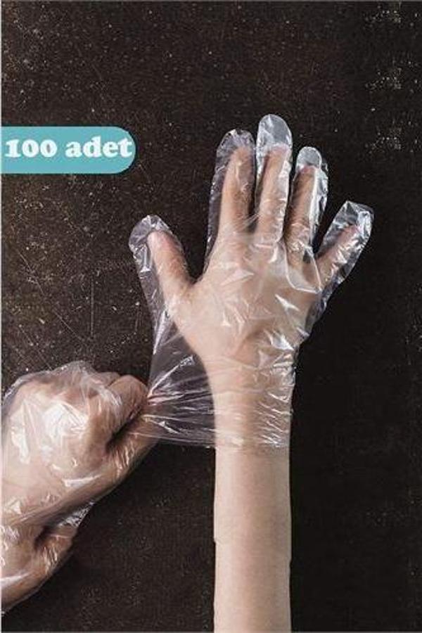 Findit Tek Kullanımlık Şeffaf Eldiven 100 Adet - Image 1