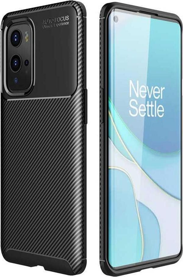 One Plus 9 Pro Kılıf Darbe Emici Uzun Ömürlü Parmak İzi Yapmaz Karbon Tasarım Negro Kılıf - Image 1