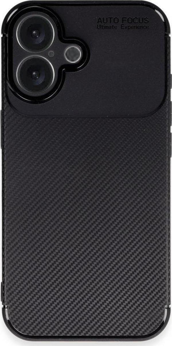 Apple iPhone 16 Kılıf Auto Focus Karbon Silikon Kapak - Image 1