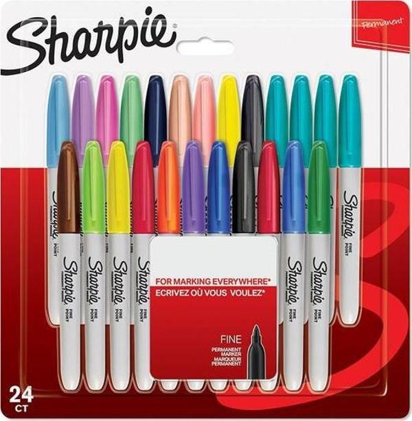 Sharpie Fine Permanent Karışık 24'lü Markör Kalem Seti - Image 1