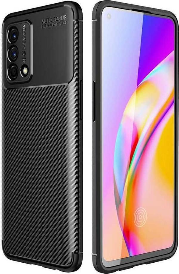 Oppo A74 4G Kılıf Darbe Emici Uzun Ömürlü Parmak İzi Yapmaz Karbon Tasarım Negro Kılıf - Image 1