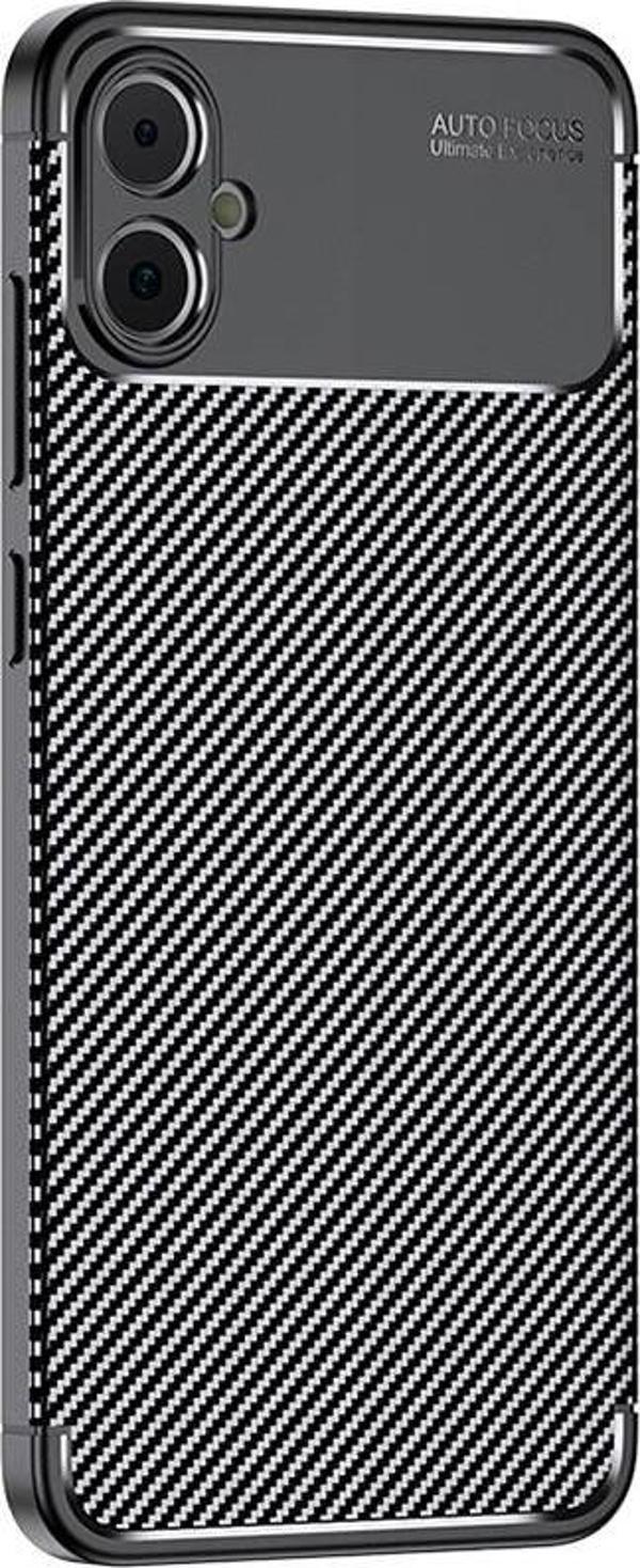 Samsung Galaxy A05 Kılıf Darbe Emici Uzun Ömürlü Parmak İzi Yapmaz Karbon Tasarım Negro Kılıf - Image 1