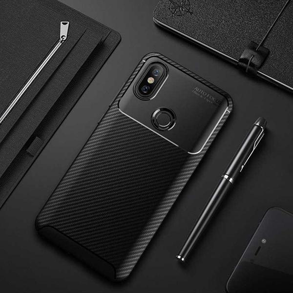 Xiaomi Mi 6X Kılıf Darbe Emici Uzun Ömürlü Parmak İzi Yapmaz Karbon Tasarım Negro Kılıf - Image 1
