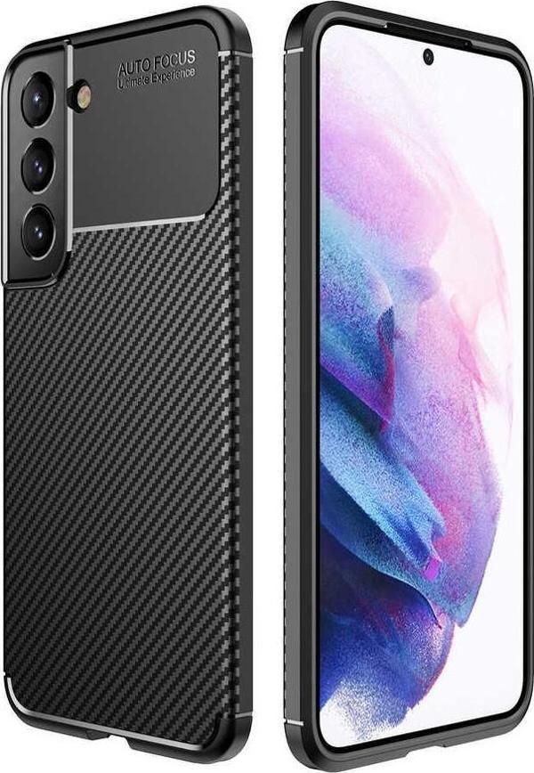 Samsung Galaxy S22 Plus Kılıf Darbe Emici Uzun Ömürlü Parmak İzi Yapmaz Karbon Tasarım Negro Kılıf - Image 1