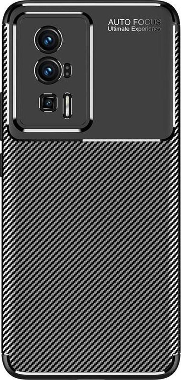 Xiaomi Poco F5 Pro Kılıf Darbe Emici Uzun Ömürlü Parmak İzi Yapmaz Karbon Tasarım Negro Kılıf - Image 1