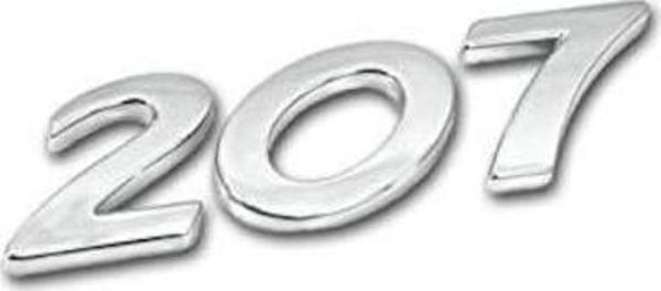 PEUGEOT 207 - BAGAJ KAPUTU  ÜZERİ 207  YAZISI ve ASLAN ARMASI  - Image 1