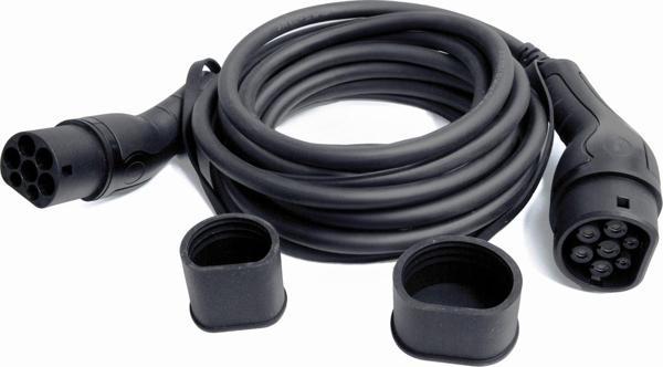 Beek Type2 <-> Type2 IEC Elektrikli Araç Şarj Kablosu 400V / 16A 11kW IP55 Düz TPU Kablo 3 metre - Image 1