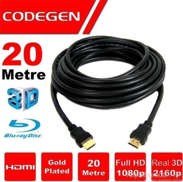 Codegen Cps200, 20Mt, Altın Uçlu Hdmi Kablo - Image 1
