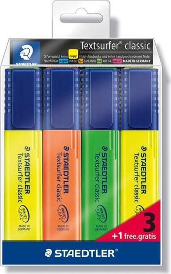 Staedtler Texsurfer Classic 3+1 Highlighter Kalem Seti - Image 1