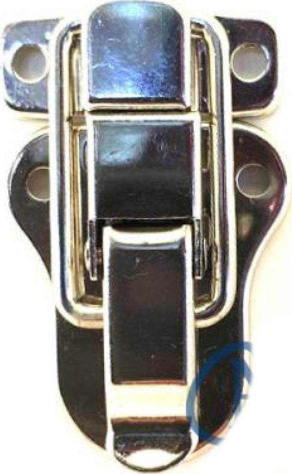 Sandık, Kutu Klipsi, Ön Kilidi - 48x30mm, Nikel, 100 Adet - Image 1