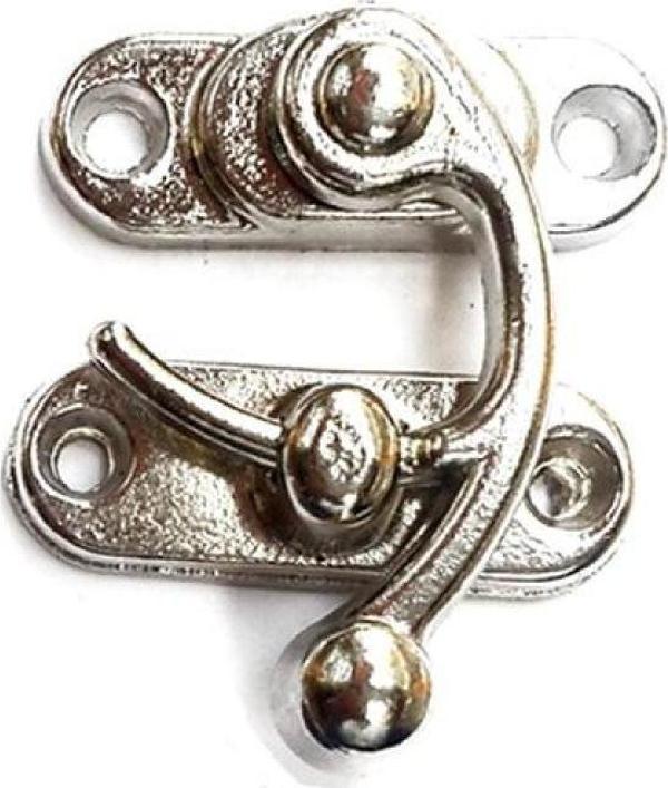 Yay Gözü, Tavla, Ahşap Kutu Klipsi - Minik 20x24 mm, Nikel, 1 Adet - Image 1