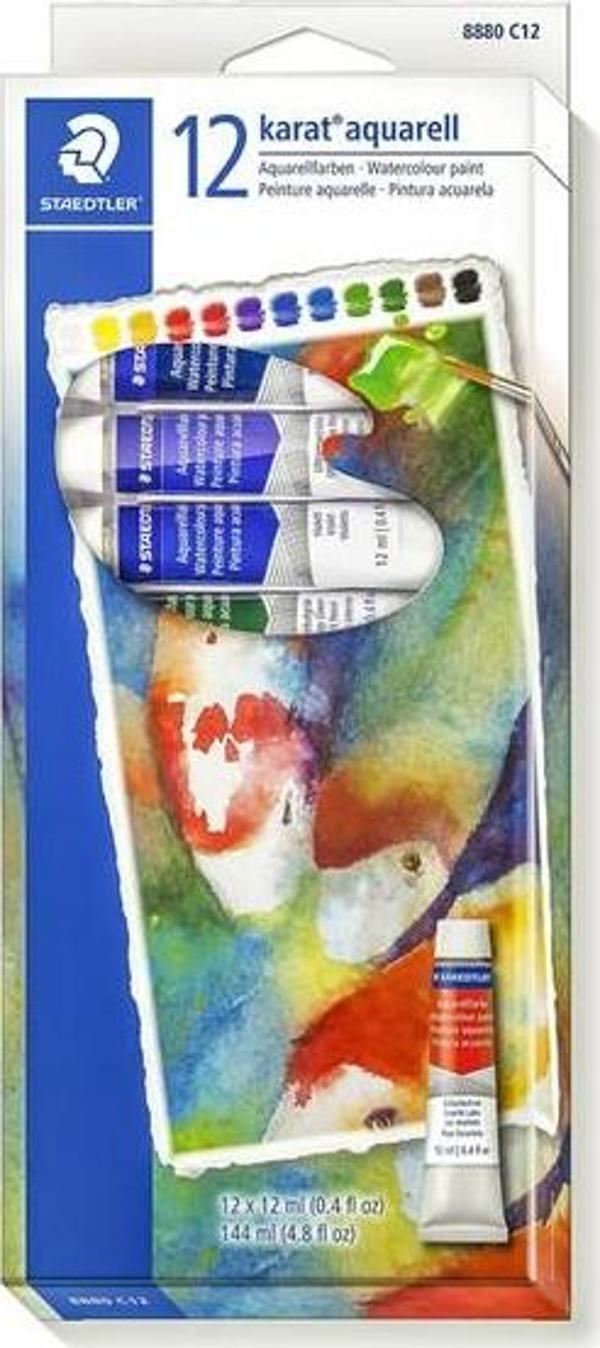 Staedtler 8880 C12 Karat Tüp Sulu Boya Boya 12'Li - Image 1