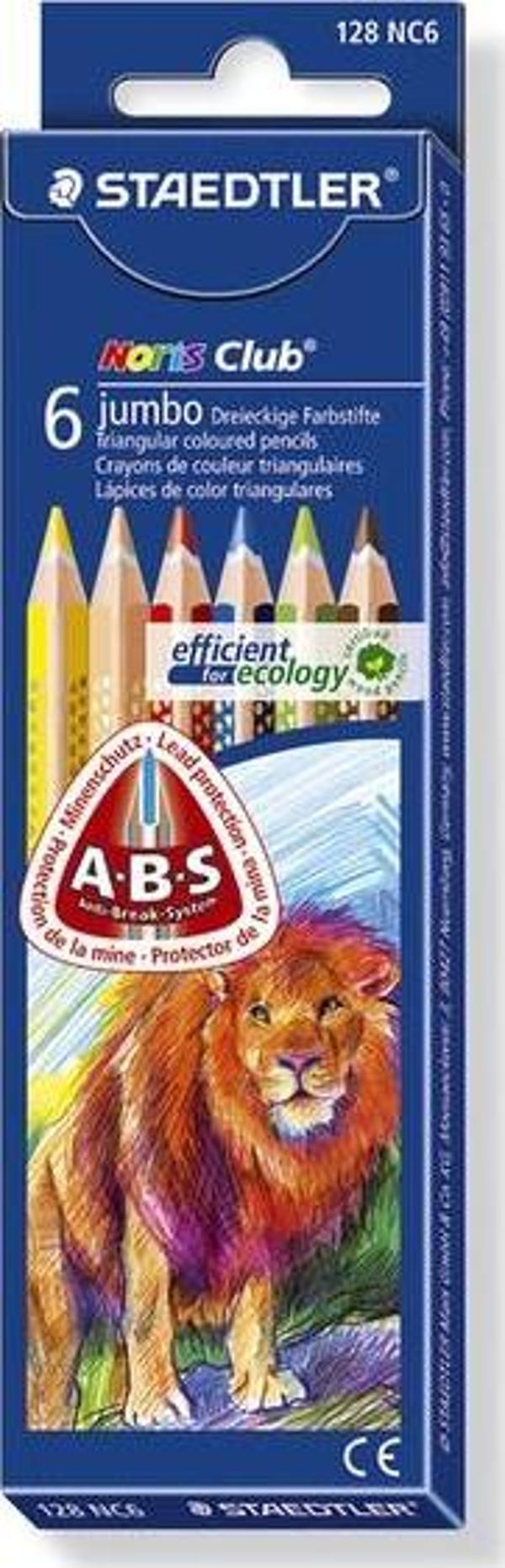 Staedtler Noris Clup Üçgen Jumbo  6'lı Kuru Boya Seti - Image 1