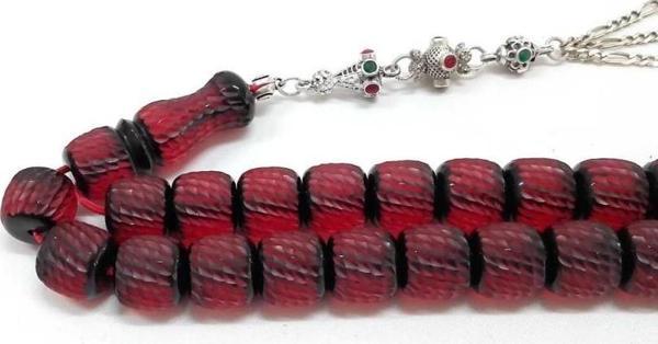 Ateş Kehribar Tesbih Büyük Boy (khr-10277) - Image 1