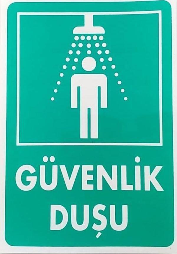 Uyarı Levhası Güvenlik Duşu "1017" - Image 1