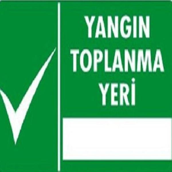 Uyarı Levhası Yangın Toplanma Yeri "938" - Image 1