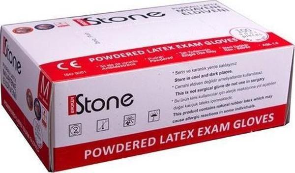 Stone Latex M Muayene Eldiveni Pudralı 100 lü - Image 1