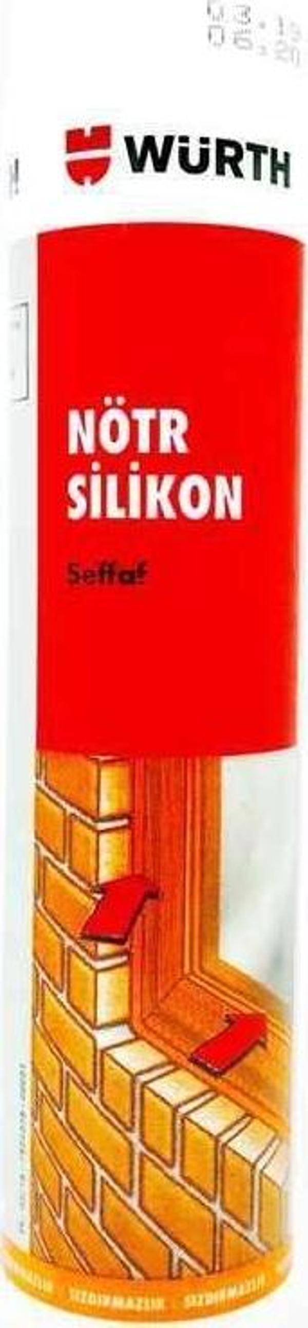 Würth Nötr Silikon Şeffaf 310ml. - Image 1