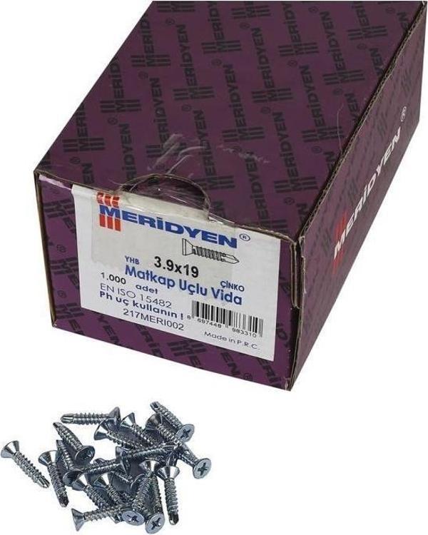 Meridyen Matkap Uçlu Yhb 3.9x19 1000 Li Paket - Image 1