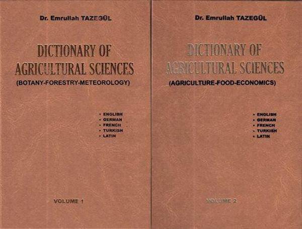 Dictionary Of Agricultural Sciences - Tarım Bilimleri Sözlüğü (2 Cilt) - Sidas Yayınları - Image 1