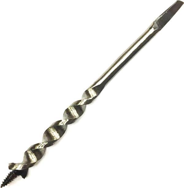 Fenerli Ahşap Burgu El / Matkap Ucu - Dört Köşe 12 mm - Image 1