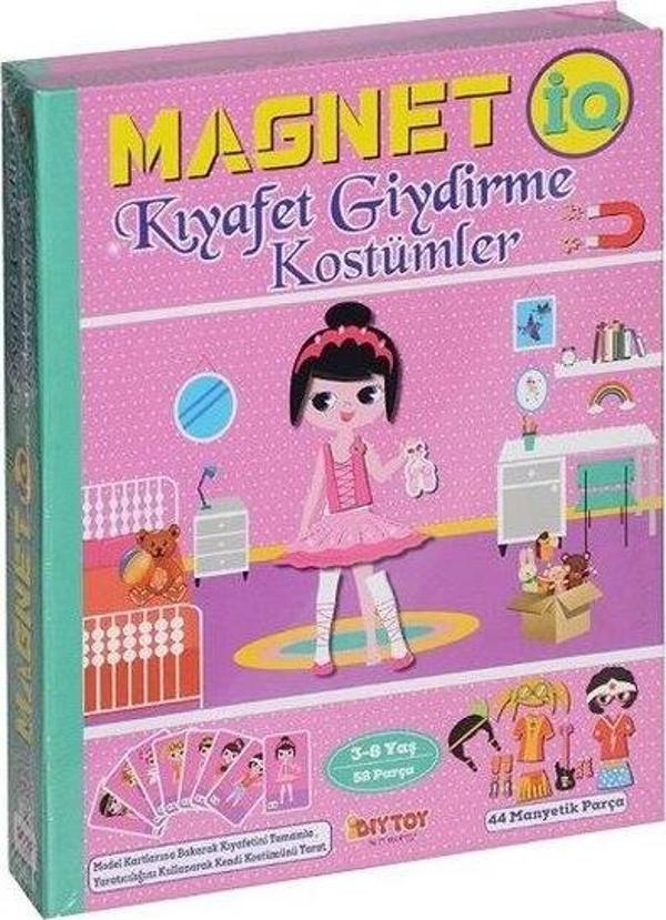DiyToy Manyetik Magnet Kıyafet Giydirme Kostümler Eğitici Oyun - Image 1