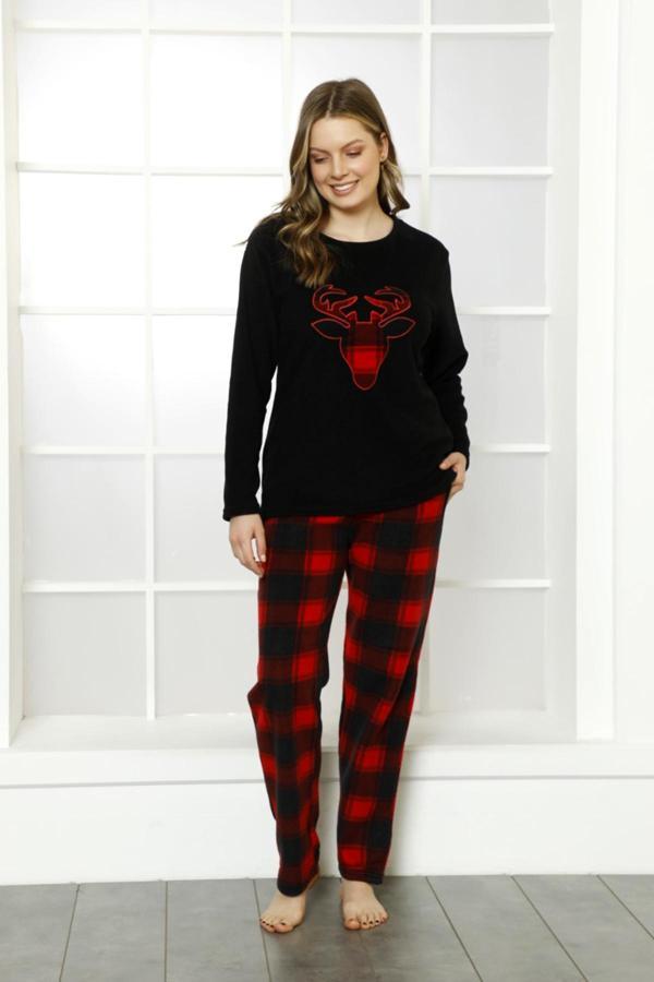 Nisanca Kışlık Anne Kız Pijama Takımı - Kadın Kombin Pijama Takımı- Tek Ürün - Image 1