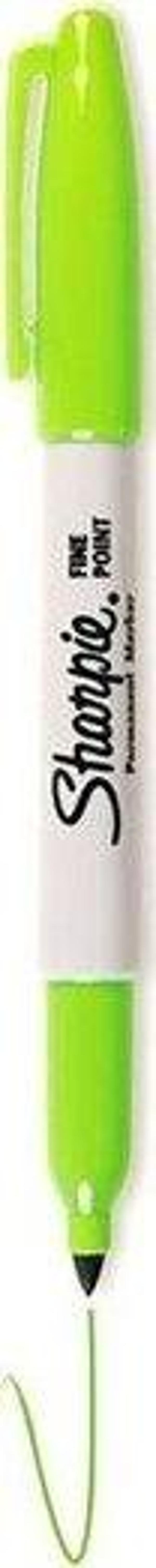 Sharpie Fine Permanent Limon Yeşil Markör - Image 1