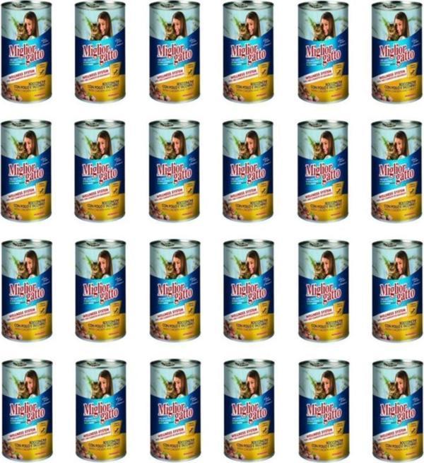 Miglior Gatto Tavuklu Ve Hindili Kedi Konservesi 405 gr 24 Adet - Image 1