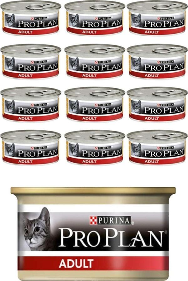 Pro Plan Adult Tavuk Etli Yetişkin Yaş Kedi Maması  85 gr X 12 Adet - Image 1