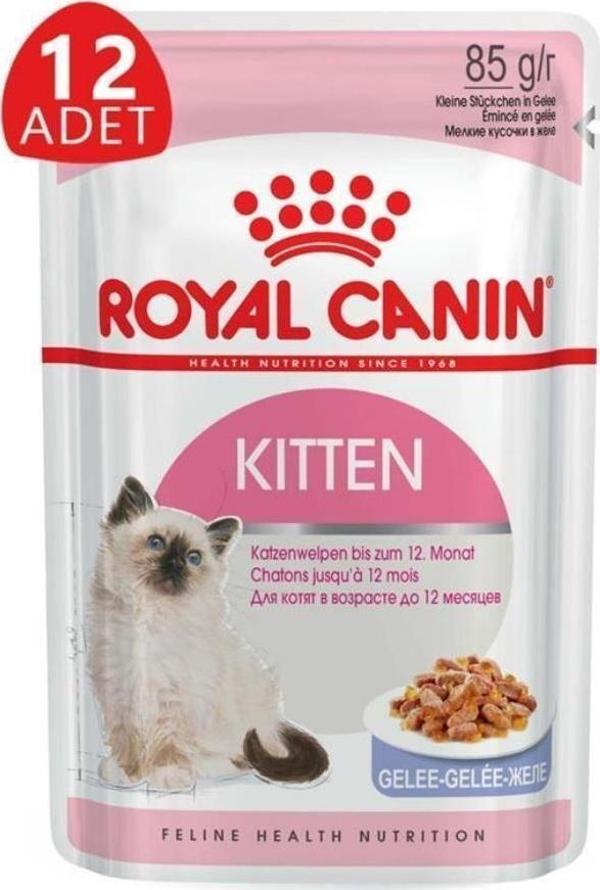 Royal Canin Kitten Instinctive In Jelly Yavru Kedi Jel Konservesi  12 Adet 85 gr - Image 1