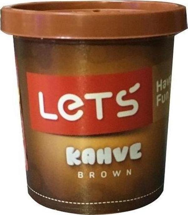 Lets Tek Renk 150 gr Kahverengi Oyun Hamuru - Image 1