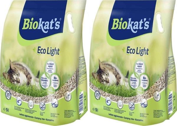 Biokats Pelet Kedi Kumu Eco Light 5 Litre 2'li - Image 1