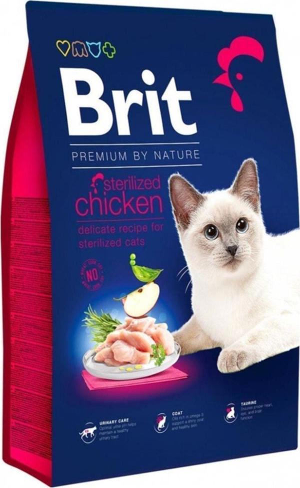 Brit Premium By Nature Cat Sterilized Chicken 8 kg - Image 1
