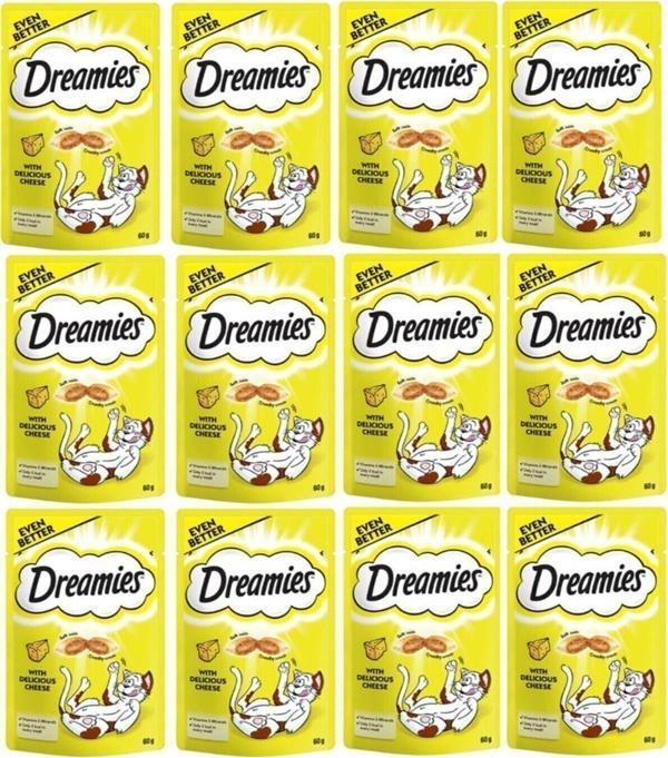 Dreamies Cheese Peynirli Kedi Ödül Maması 60 g  X 12 Adet - Image 1