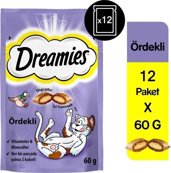 Dreamies Ördekli Kedi Ödül Maması 12x60 gr - Image 1